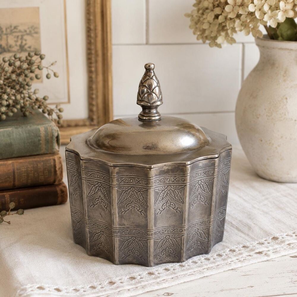 Vintage Godinger Silver-Plated with Lid Jewelry Box Trinket